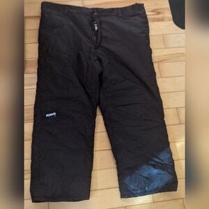 2xl Men's Black Snowpants (Unisex)